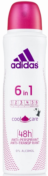 Adidas антиперспирант Cool & Care 6in1 48H для женщин 150 мл спрей