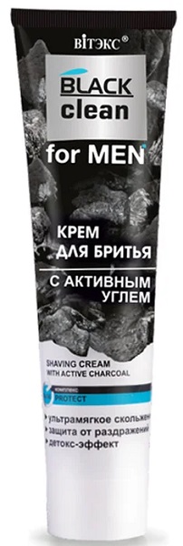 Витэкс Крем для бритья с активным углем 100мл