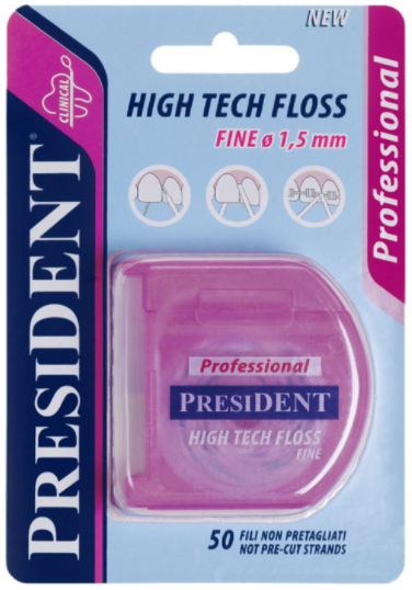 Зубная нить PRESIDENT Professional High Tech Floss Fine 1.5 мм