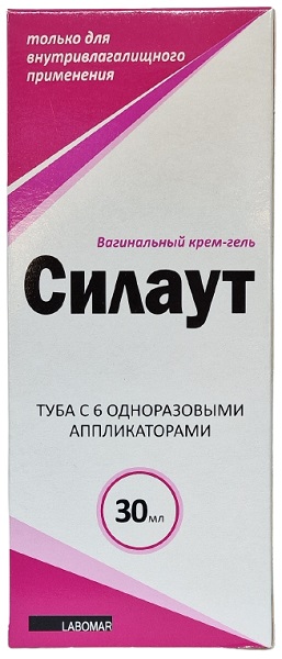 Силаут вагинальный крем-гель 30 мл + 6 аппликаторов ( доконазол, эмблика лекарственная, куркумин...)