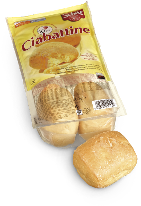 Dr.Schar Gluten Free  Ciabatta  хлеб   без глютена 200.0