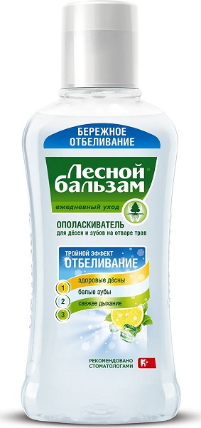 Ополаскиватель для полости рта ЛЕСНОЙ БАЛЬЗАМ Отбеливание 370 мл