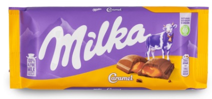 Milka Caramel Barra Chocolate плитка 100г