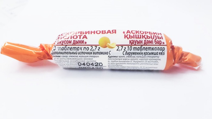 Витамин С с сахаром табл. 25 мг №10 БИОТЕРРА Дыня ( Аскорбиновая кислота ) #@