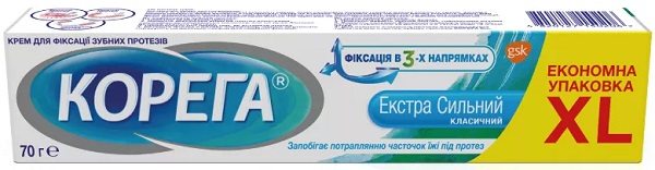 Корега крем 70,0 Классический Экстра сильная фиксация #