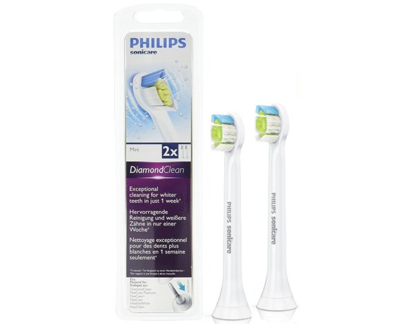 Насадки PHILIPS sonicare HX6072/07 DiamondClean Mini для электрической зубной щетки 2шт