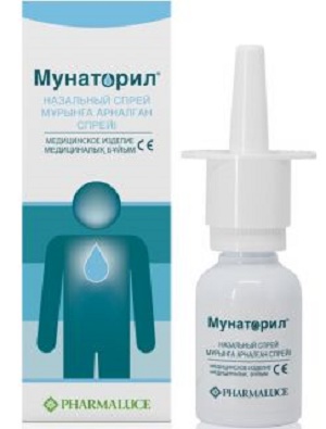 Мунаторил спрей назальный 20 мл ( морская вода, лист алоэ вера, гиалуронат натрия, ресвератрол ) @ #