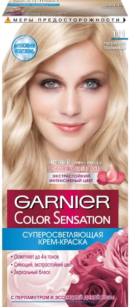 Garnier Color Sensation Краска для волос тон 111 ультраблонд платиновый 