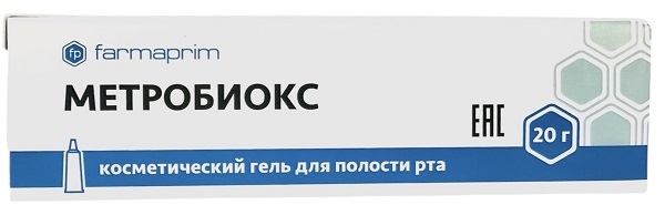 Метробиокс гель для рта 20мг ( метронидазол, хлоргекседина диглюконат,  левоментол..)