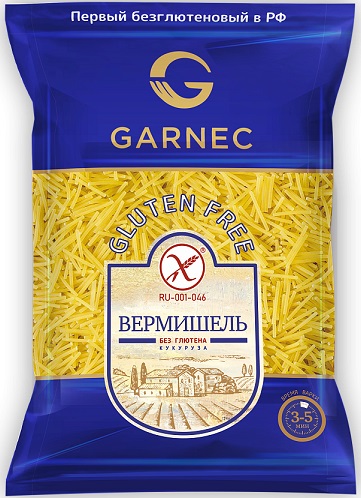 Гарнец Вермишель Кукуруза 250г без глютена