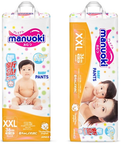 Трусики-подгузники для детей MANUOKI XXL36 (от 15 кг) 36шт