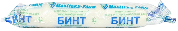 Бинт стерильный 7м*14см BAXTTEKS FARM марлевый ( Узбекистан )
