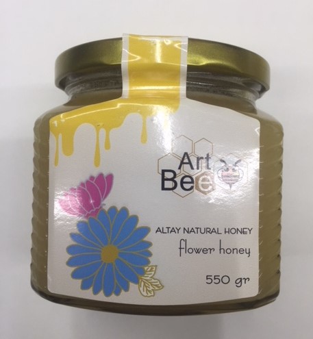 Art Bee Мёд цветочный  550г стекл.банка