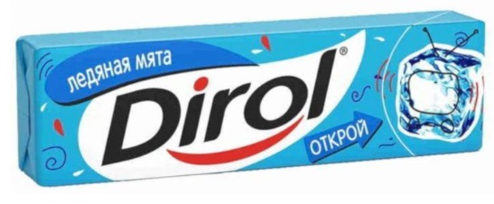 DIROL Жевательная резинка Ледяная мята 10 шт
