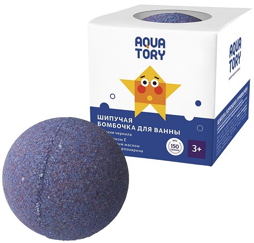 AQUA TORY Шипучая Бомбочка для ванны 150 гр Морские Чернила ( 24017 ) #