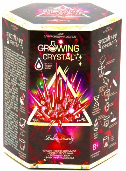 Набор для Опытов 8+ RUBIN Growing Crystal