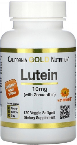 California Gold Nutrition Лютеин 10мг №120капс  &