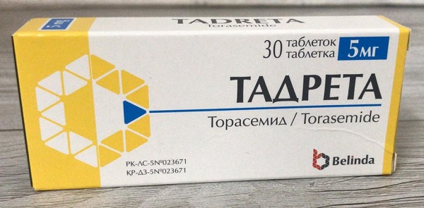 Тадрета табл. 5 мг №30 ( торасемид ) (Упаковка)