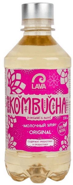 Kombucha Молочный улун чай Lava Superfood оригинал 330 мл