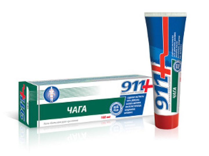 911 Чага гель бальзам 100 мл для суставов  &#