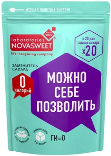 Novasweet Заменитель сахара 20х" р.слаще 150г Новасвит 