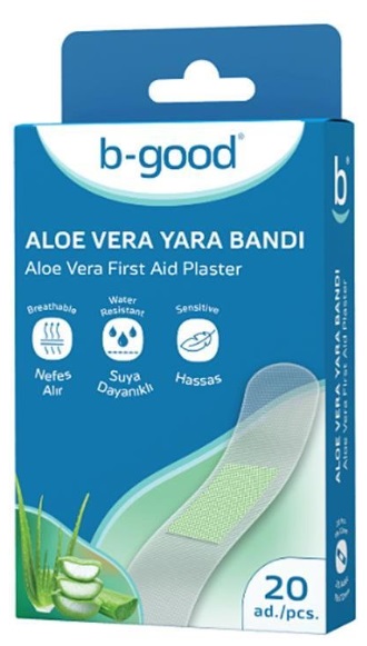 Пластырь водонепроницаемый с Алоэ Вера 20шт B-Good