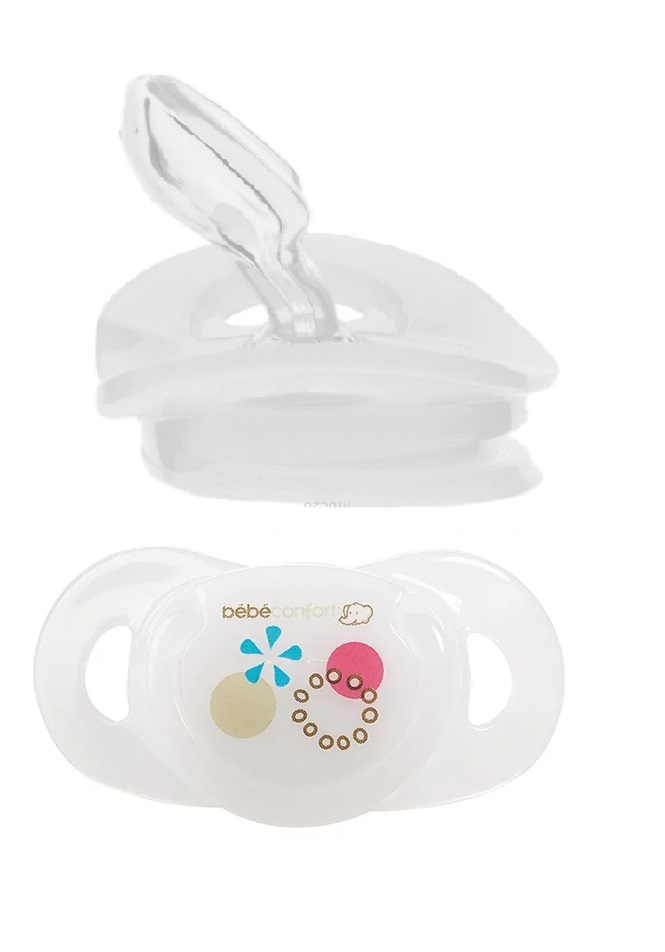 BEBECONFORT Пустышки Dental Safe 12-36M (2шт) (цвета уточняйте) Силикон