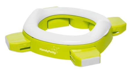 Горшок ROXY KIDS Handy Potty Дорожный горшок и насадка на унитаз 3в1 12м+ Оливковый/Белый