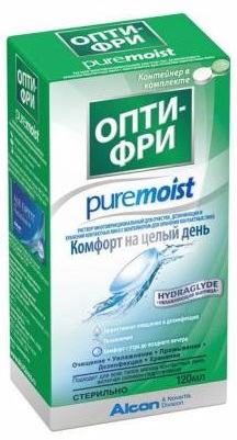 Раствор для линз Opti Free Pure Moist 120 мл