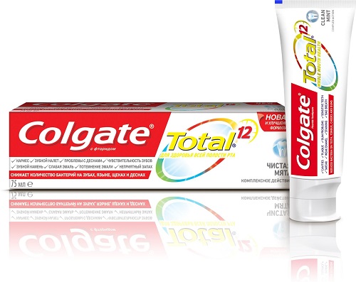 Зубная паста COLGATE Total 12 Чистая мята 75мл