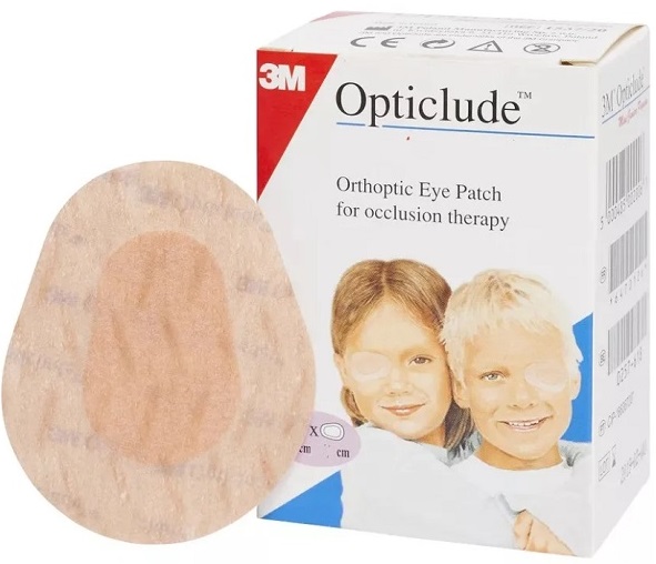 Пластыри Глазные для Детей Opticlude 5*6,2см ( 100 шт ) 3M 1537M Окклюдеры (Упаковка)