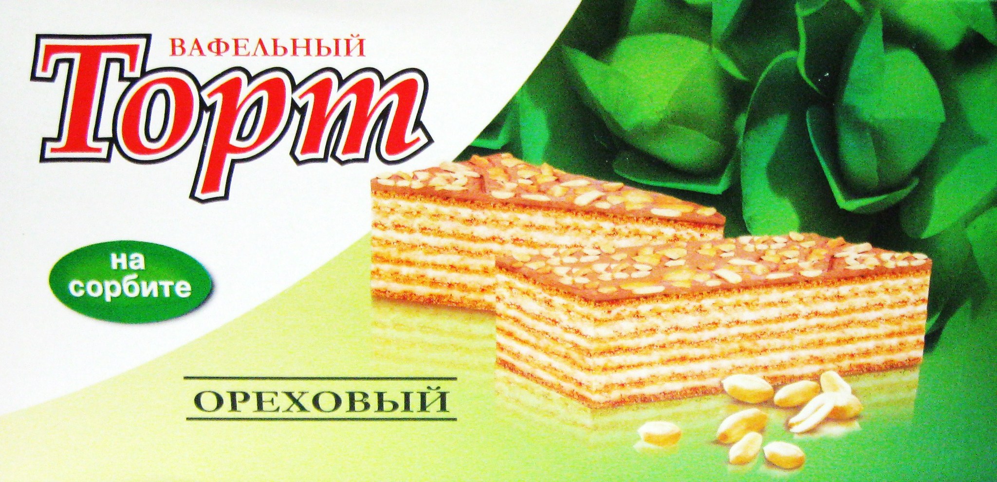 Вереск Торт вафельный Ореховый на сорбите 220г