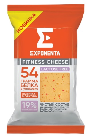 Сыр Exponenta Fitness Cheese с паприкой и морковью 180г
