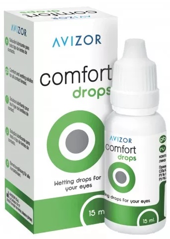 Капли для глаз увлажняющие AVIZOR Comfort 15 мл #