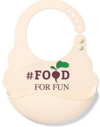 Нагрудник BABYONO 6м+ арт.829/03 Food с регулируемой застежкой