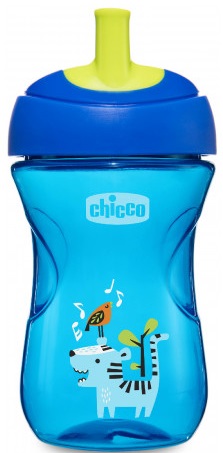 Поильник 12м+ CHICCO Advanced Cup 266мл Непроливайка синий
