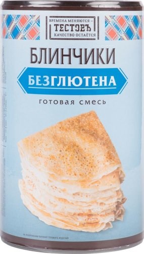 Тестовъ Блинчики без глютена 400г  (готовая смесь)