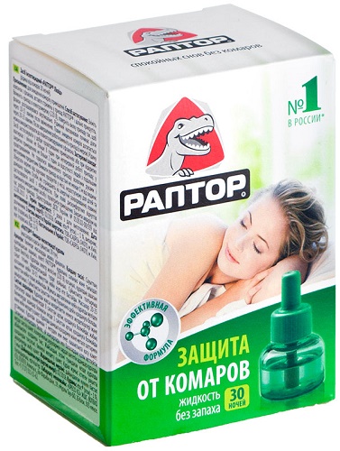 Жидкость от Комаров для фумигатора РАПТОР 30 ночей
