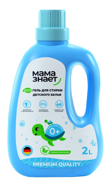 Эко гель для стирки белья Мама Знает 2л