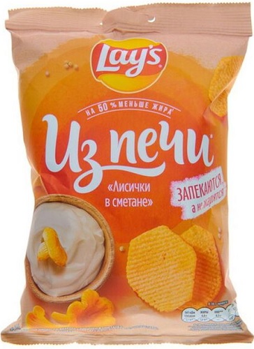 Чипсы Lays Из Печи Лисички в Сметане 81г  &