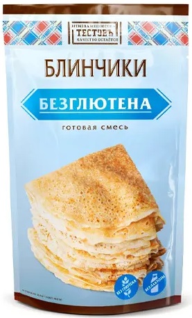 Тестовъ Блинчики без глютен 250г (сухие смеси) 