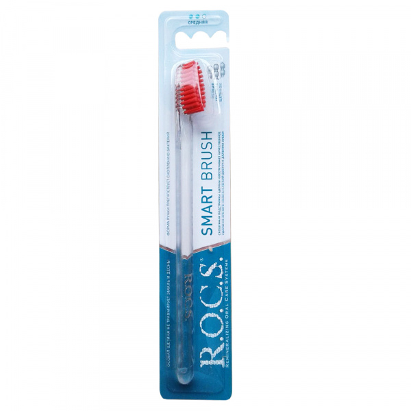 Зубная щетка ROCS Smart Brush Классическая Medium РОКС цв.в асс.