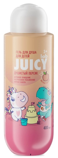 Гель для душа детский JUICY Lab Душистый Персик 400мл
