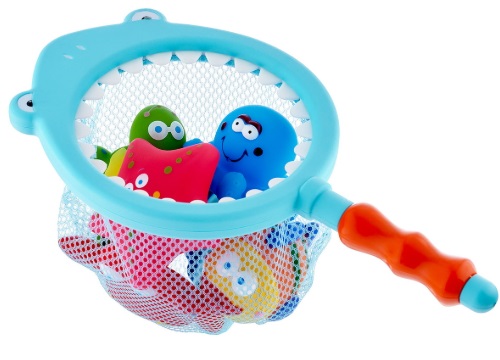 Игрушки для ванны Морские обитатели с сачком 7шт ROXY KIDS RRT-812
