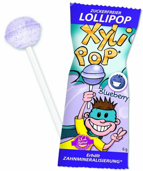 XyliPOP Леденец с ксилитом со вкусом Голубики 6гр