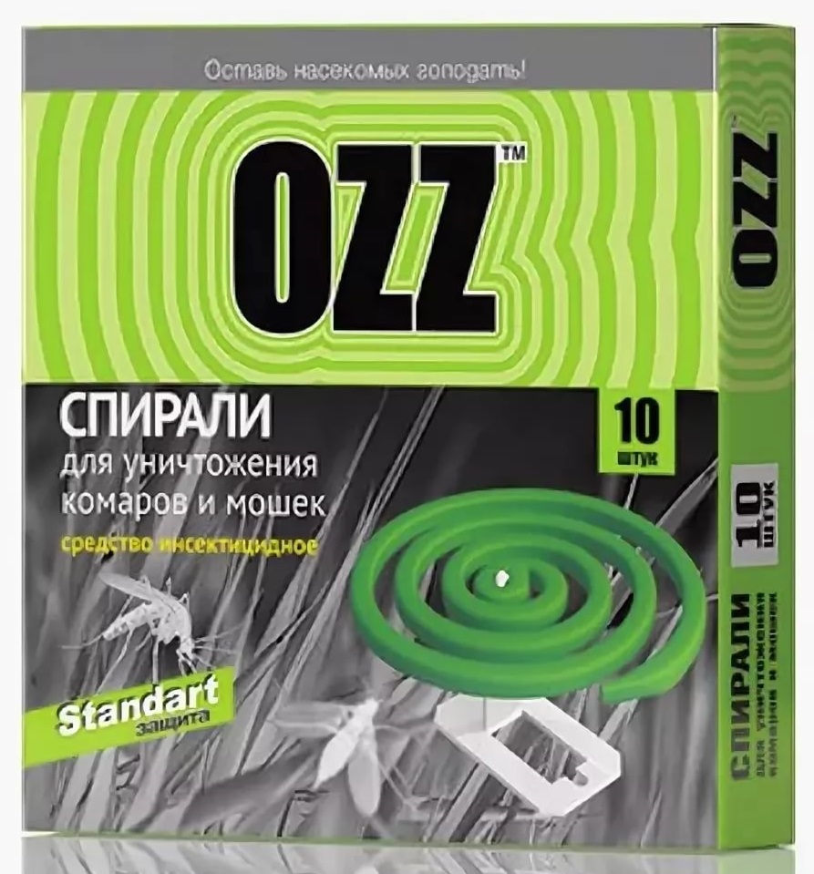 Спирали от Комаров и Мошек 10шт OZZ Standart