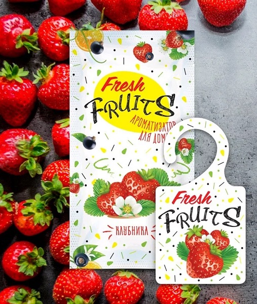 Ароматизатор освежитель воздуха для дома Клубника Fresh Fruits