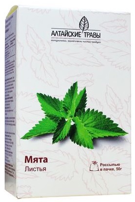 Алтайские травы Мята перечная листья 50г