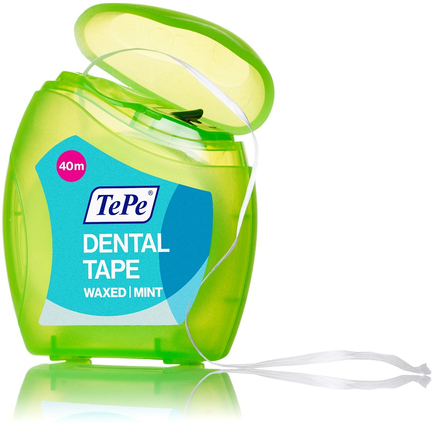 Зубная нить TePe Dental Tape 40 м Mint