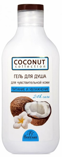 Гель для душа Coconut Collection Питание и увлажнение 300 мл FLORESAN Ф640